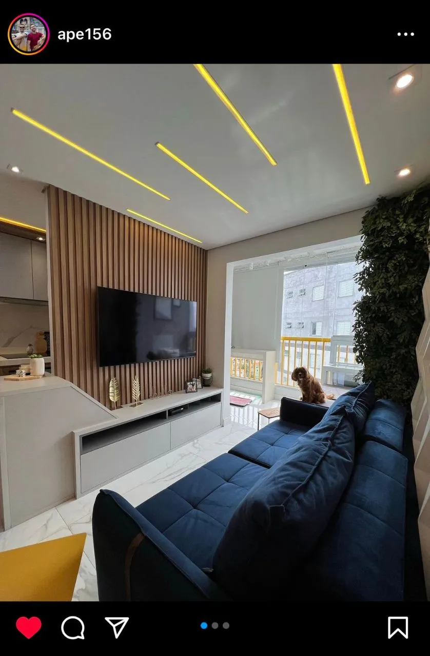 Sala com Sanca de LED
